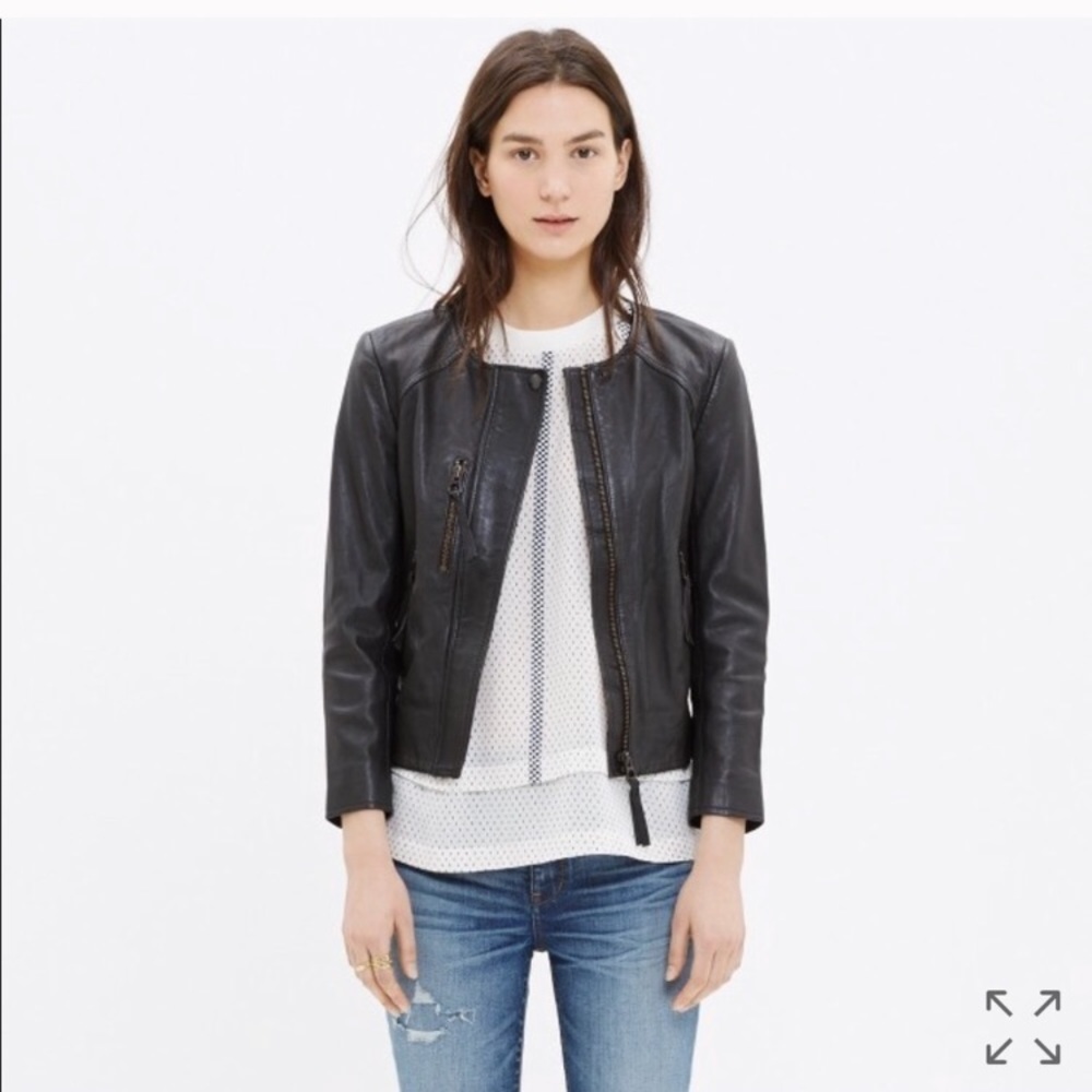 Madewell Metropolis Leather Jacket